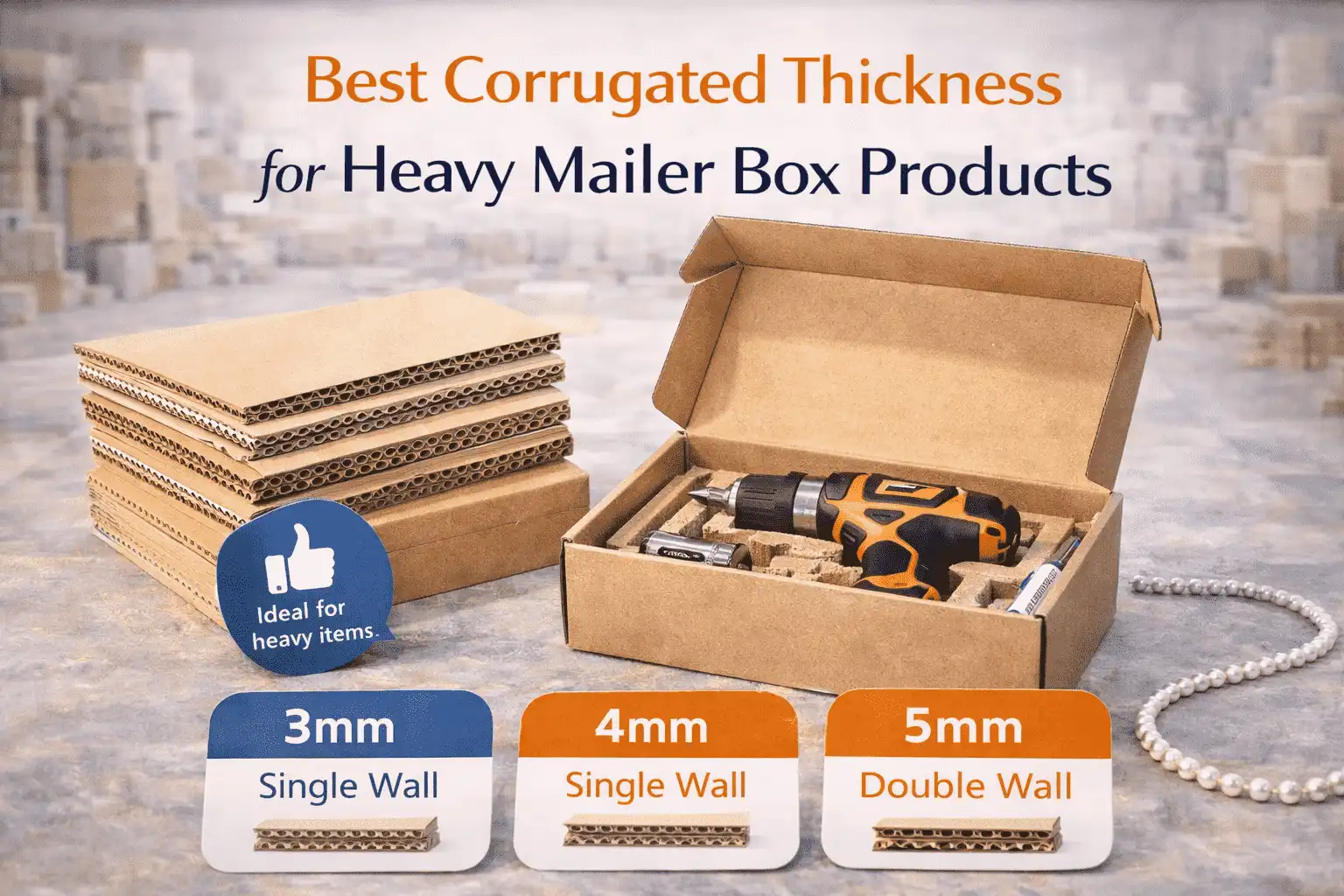 Best Corrugated Thickness for Heavy Mailer Box Products